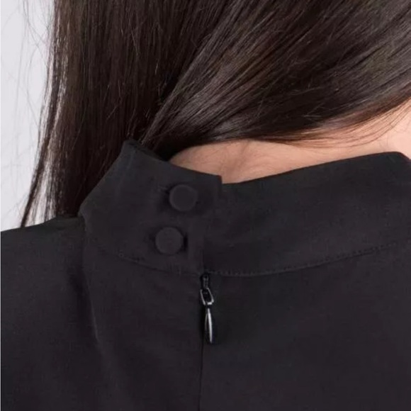 Frame Womens Black Keyhole Hidden Back Zipper Blouse Tank Top Shirt size small - Picture 12 of 12